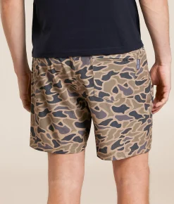 Bottoms|Shorts | BURLEBO Guage Camo Athletic Stretch Short Gauge Camo