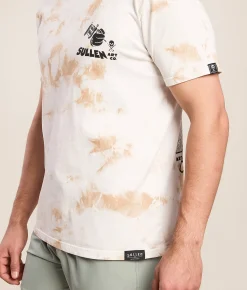 Sullen Guess What T-Shirt White Tan Crystal Wash New