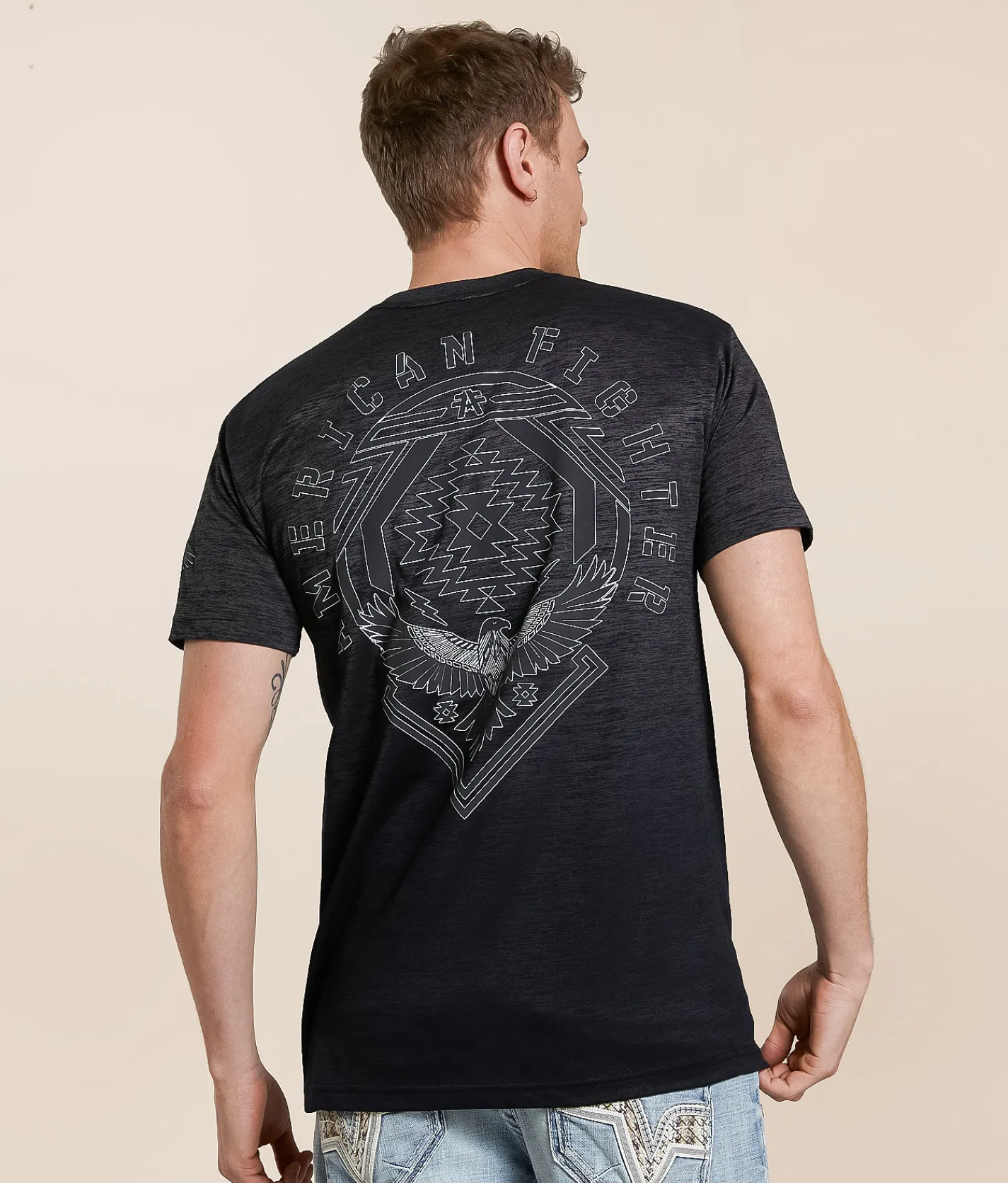 Tops|Graphic T-Shirts | American Fighter Gulf Crest T-Shirt Black Mass