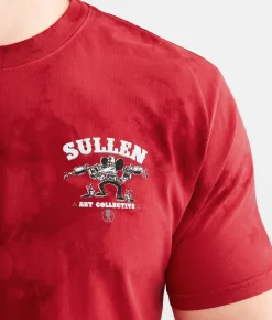 Sullen Gun Slinger T-Shirt Hibiscus Crystal Wash Clearance