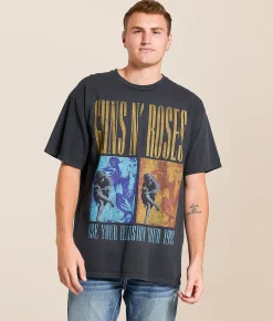 Goodie Two Sleeves Guns N' Roses Band T-Shirt Black Online