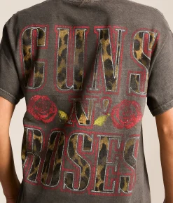 Bravado Guns N' Roses Band T-Shirt Washed Charcoal Hot