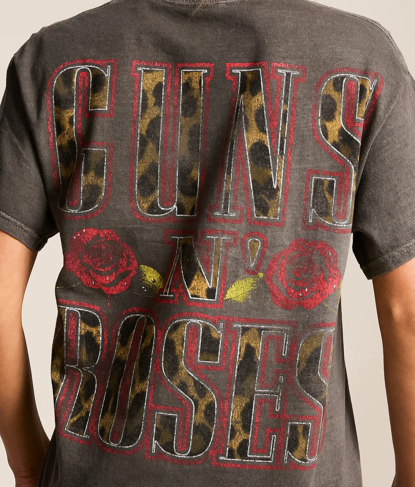 Bravado Guns N' Roses Band T-Shirt Washed Charcoal Hot