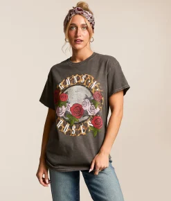 Bravado Guns N' Roses Band T-Shirt Washed Charcoal Hot