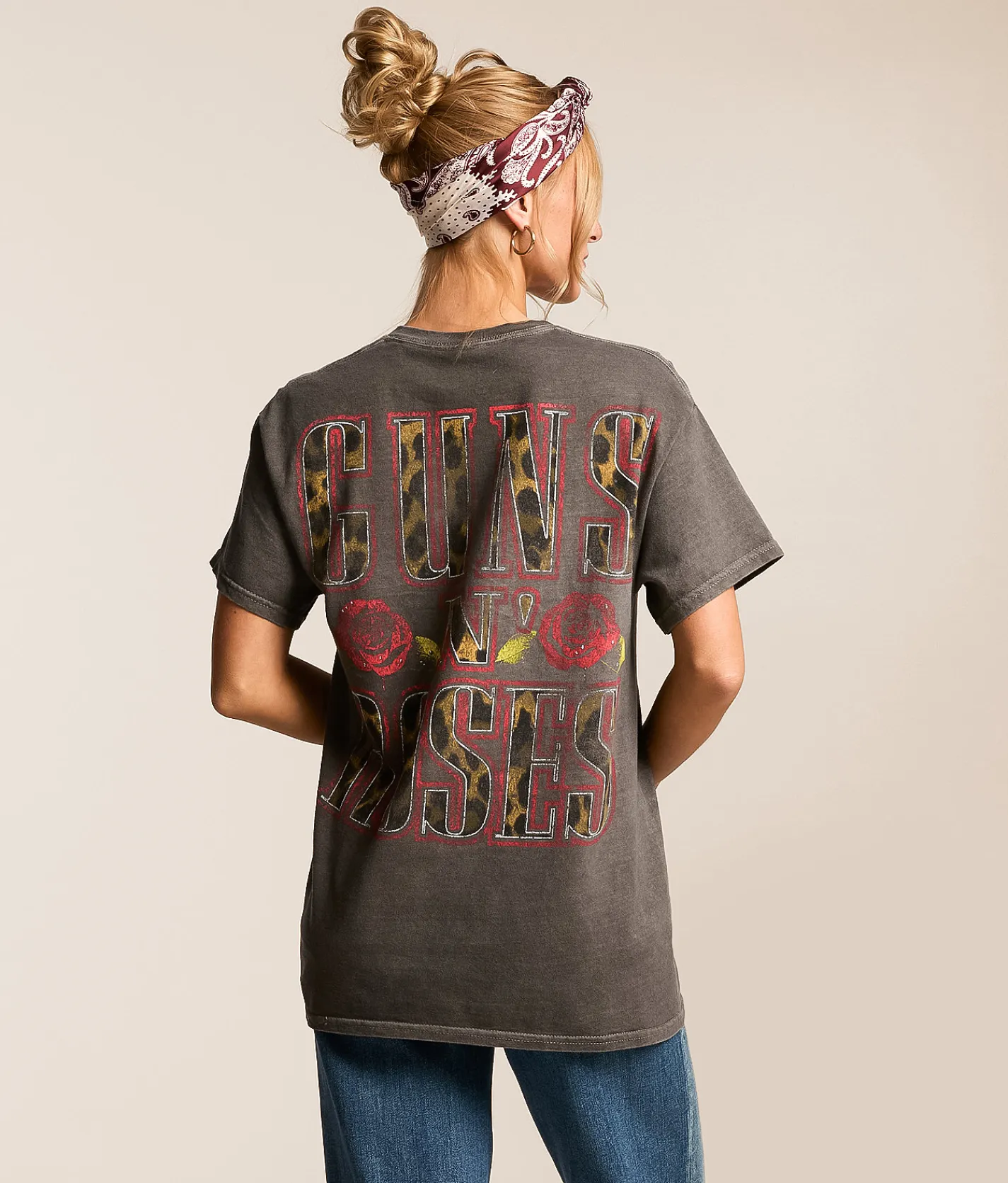 Bravado Guns N' Roses Band T-Shirt Washed Charcoal Hot