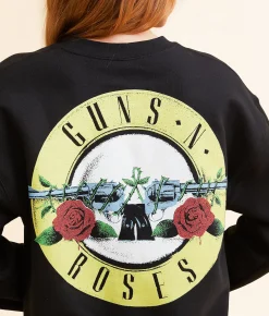 Tops | Bravado Guns N' Roses Oversized Band Pullover Black
