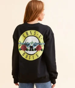 Tops | Bravado Guns N' Roses Oversized Band Pullover Black