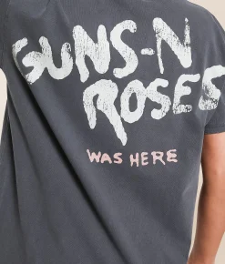 Tops | Goodie Two Sleeves Guns-N-Roses Oversized Band T-Shirt Washed Black