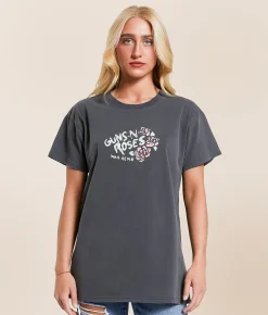 Tops | Goodie Two Sleeves Guns-N-Roses Oversized Band T-Shirt Washed Black