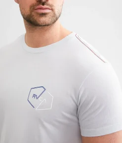 RVCA Half Pin Hex T-Shirt Gray Dawn Sale