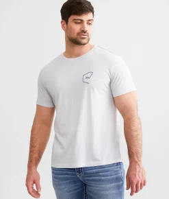 RVCA Half Pin Hex T-Shirt Gray Dawn Sale