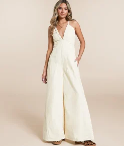 Rompers & Jumpsuits | By Together Halter Strappy Jumpsuit Light Blue