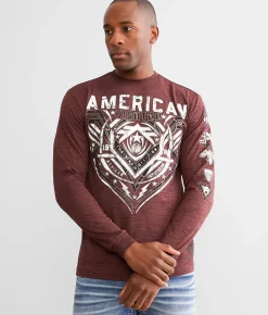 Graphic T-Shirts | American Fighter Hancock T-Shirt Fudge Rose Taupe
