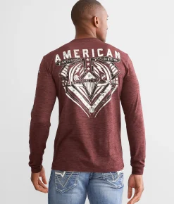 Graphic T-Shirts | American Fighter Hancock T-Shirt Fudge Rose Taupe