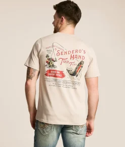 Tops|Graphic T-Shirts | Sendero Provisions Co. Hand Tied Flies T-Shirt Sand