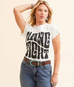 Wrangler® x Lainey Wilson Hang Tight T-Shirt White Outlet