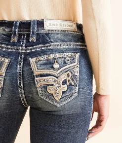 Jeans|Bottoms | Rock Revival Haniel Easy Tailored Boot Stretch Jean Haniel TE200