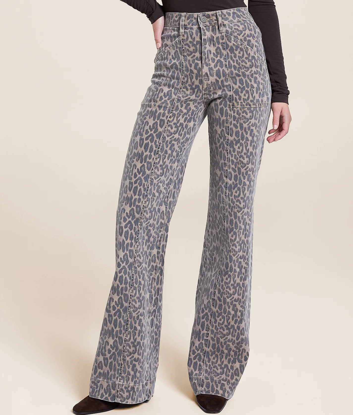 Jeans | HIDDEN Happi Flare Stretch Jean Cheetah