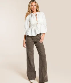 HIDDEN Happi Cheetah Flare Stretch Jean Brown Cheetah Online