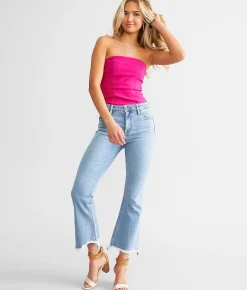 Jeans|Bottoms | HIDDEN Happi Cropped Flare Stretch Jean Light Wash