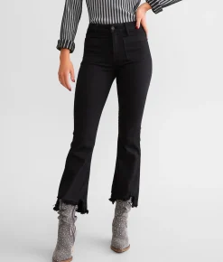 Jeans|Bottoms | HIDDEN Happi Cropped Flare Stretch Jean Black