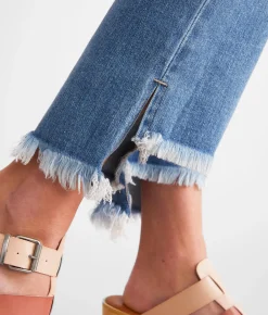 HIDDEN Happi Cropped Split Flare Stretch Jean Medium Sale