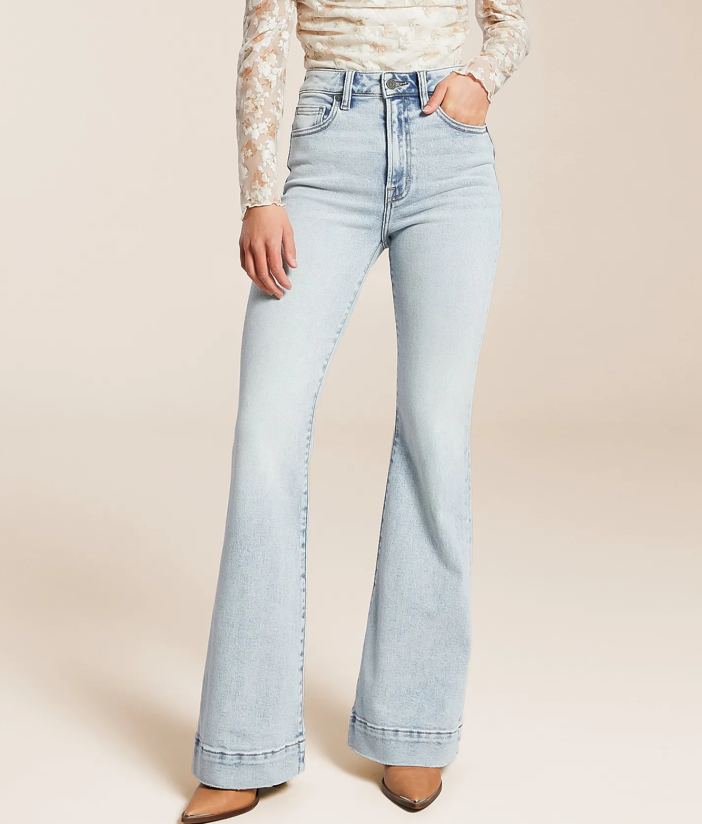 Jeans|Bottoms | HIDDEN Happi Flare Stretch Jean Light