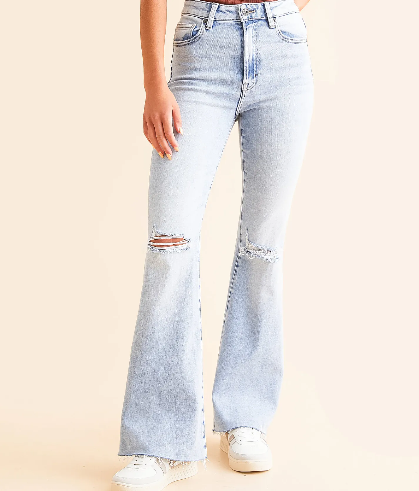 HIDDEN Happi Flare Stretch Jean Light Sale