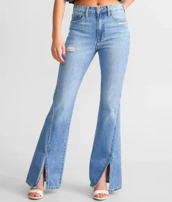 Jeans|Bottoms | HIDDEN Happi Split Flare Jean Medium Wash