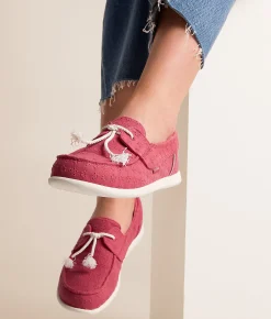 Shoes | HEYDUDE™ Harbor Breeze Eyelet Shoe Washed Red