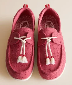 Shoes | HEYDUDE™ Harbor Breeze Eyelet Shoe Washed Red