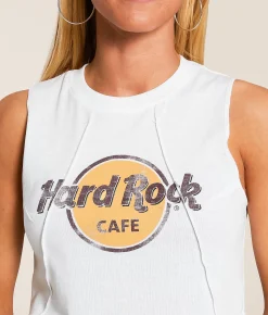 Tops | HighlightLA Hard Rock® Cafe Muscle Tank Top White