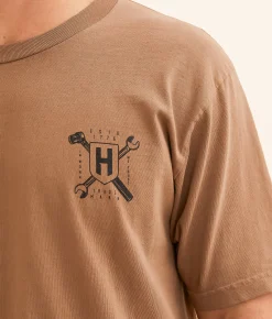 Graphic T-Shirts | Howitzer Hard Work T-Shirt Cocoa Mocha