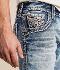 Rock Revival Harman Relaxed Taper Stretch Jean Harman EQ200 Discount