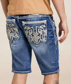 Bottoms|Shorts | Rock Revival Harold 12" Stretch Short Harold H202