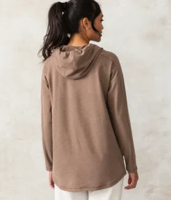 Tops|Activewear | Buckle Black Harper Hoodie Cocoa