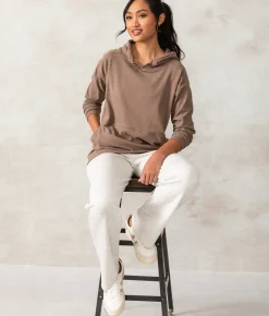 Tops|Activewear | Buckle Black Harper Hoodie Cocoa