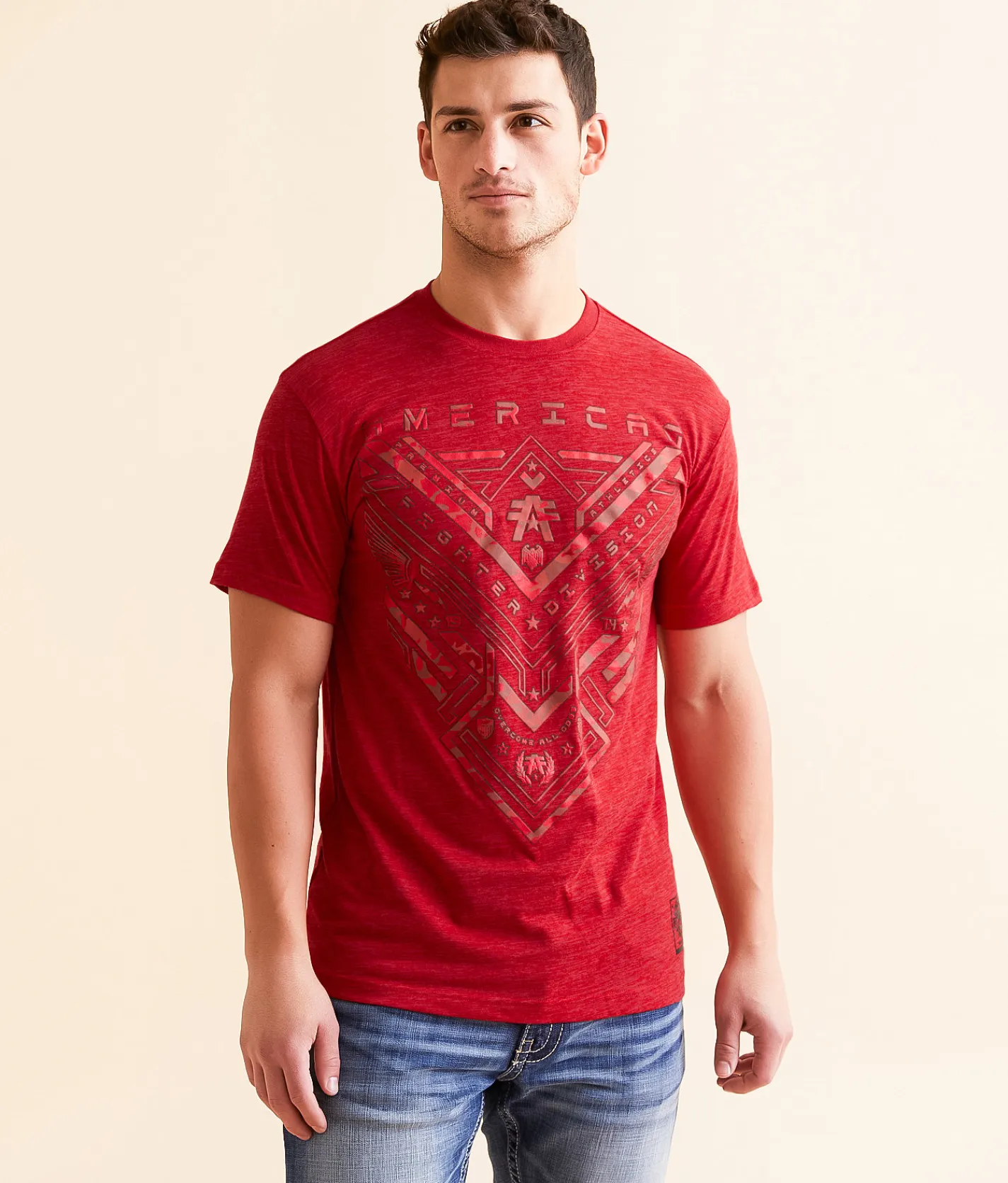 American Fighter Harshaw T-Shirt Cherry Dk Cherry Outlet