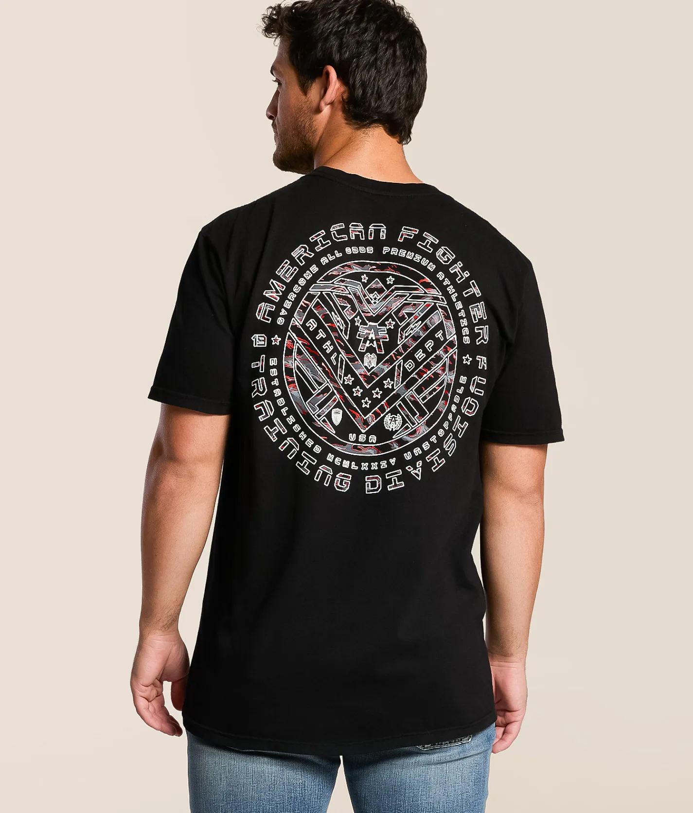 Tops|Graphic T-Shirts | American Fighter Harshaw T-Shirt Black