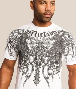 Tops|Graphic T-Shirts | Affliction Haunted Passage T-Shirt White