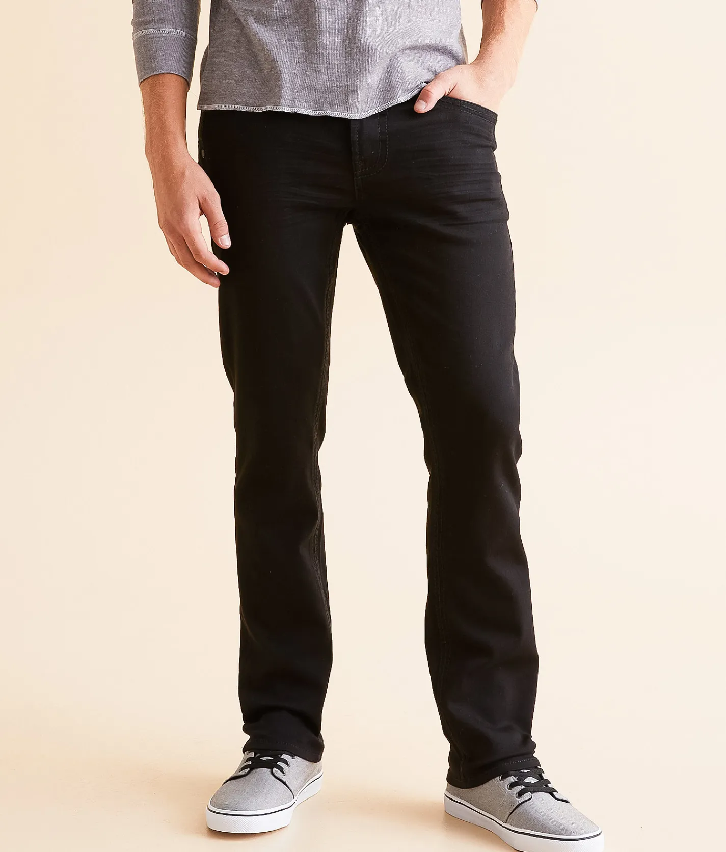 Salvage Havoc Straight Stretch Jean Black Clearance