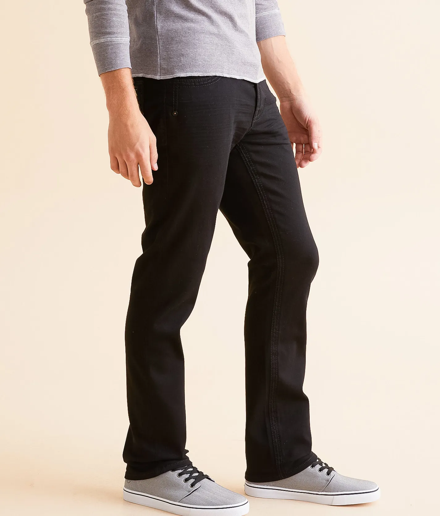 Salvage Havoc Straight Stretch Jean Black Clearance