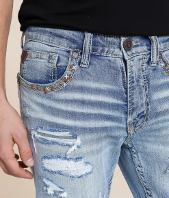 Salvage Havoc Straight Stretch Jean Surly Darkness Outlet