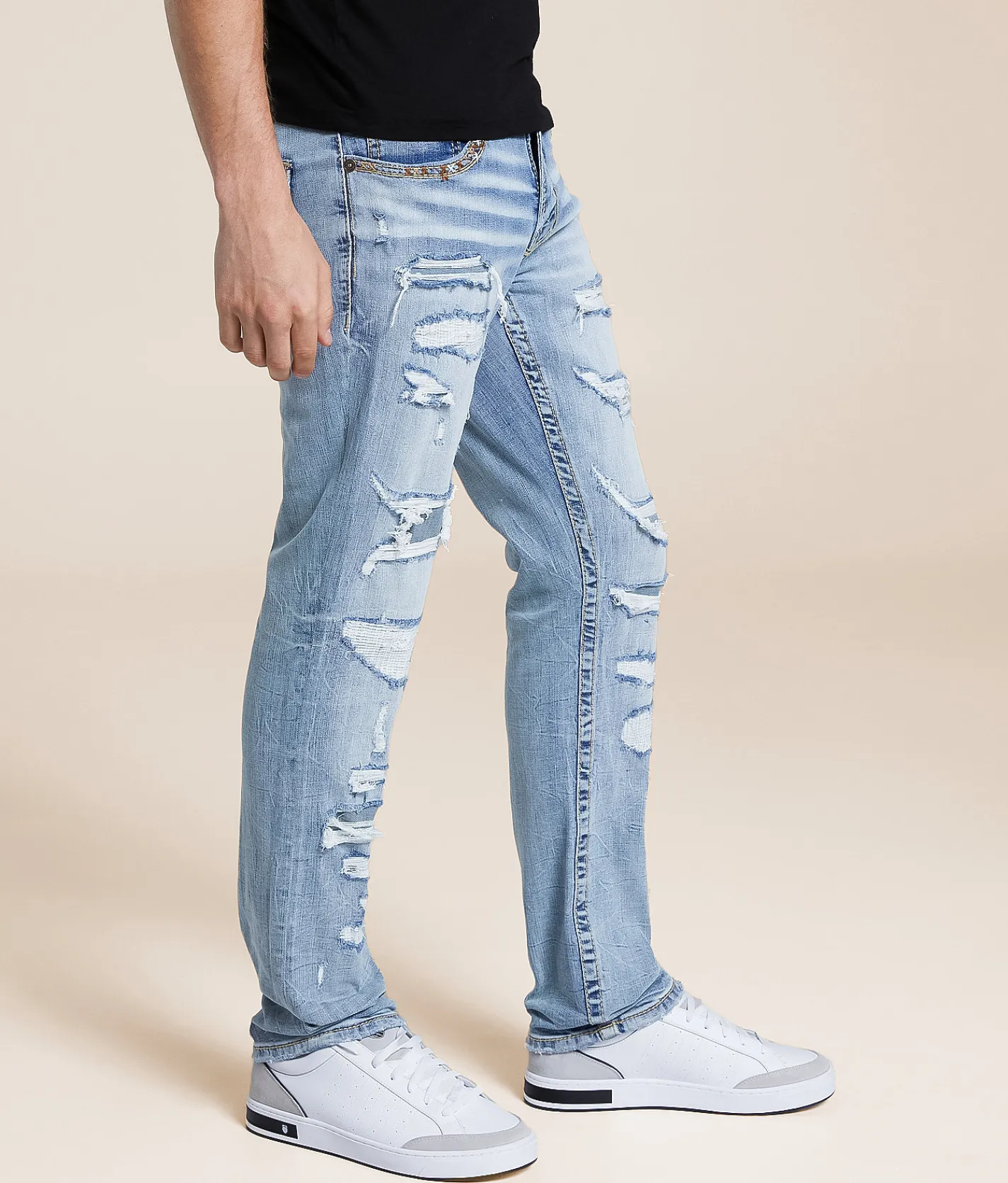 Salvage Havoc Straight Stretch Jean Surly Darkness Outlet