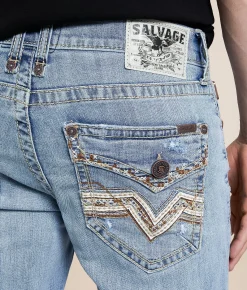 Jeans | Salvage Havoc Straight Stretch Jean Surly Darkness