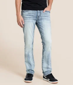 Salvage Havoc Straight Stretch Jean Electric Ale Discount