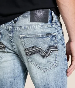 Salvage Havoc Straight Stretch Jean Electric Ale Discount