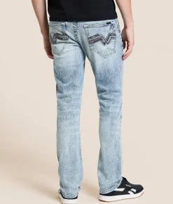 Salvage Havoc Straight Stretch Jean Electric Ale Discount