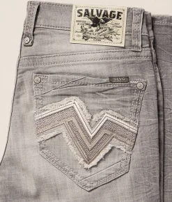 Salvage Havoc Straight Stretch Jean Hot Springs Clearance