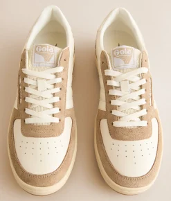 Activewear|Shoes | Gola® Hawk 89 Leather Sneaker Off White Light Caramel